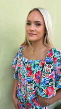 Load image into Gallery viewer, Off the Shoulder Floral Romper
